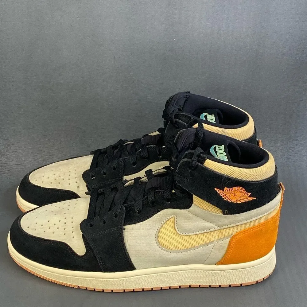 Nike Jordan 1 High Zoom Air CMFT 2 Muslin Vivid Orange sneaker shoes mens 11